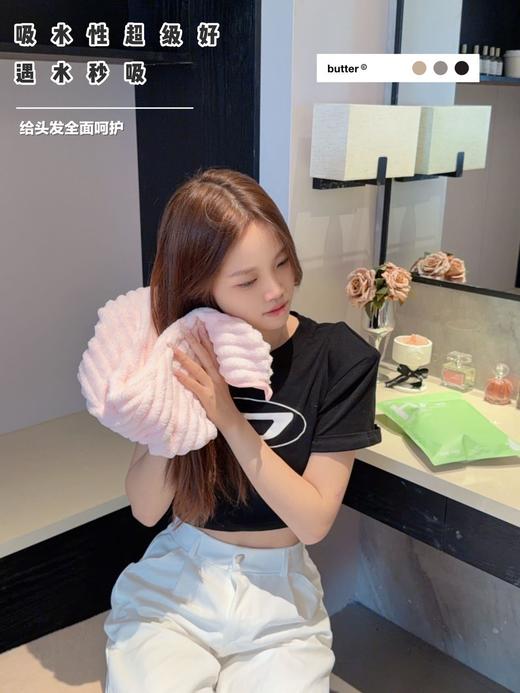 【玻尿酸抗菌干发帽】✅会“喝水”的干发帽，秒吸水💧 ✅加厚加大面料3分钟速干超🐮 ✅不掉毛/不褪色/无异味！-GRUP 商品图9