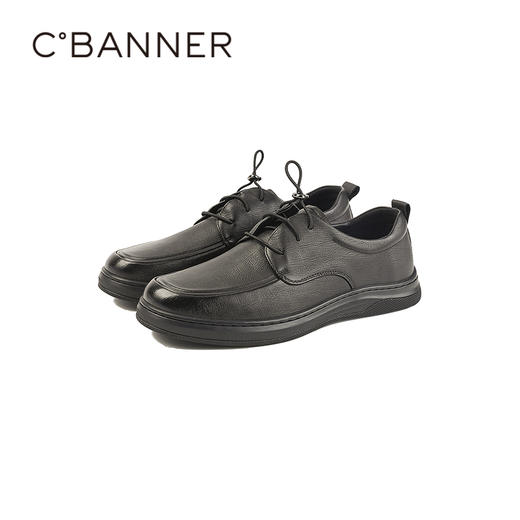 千百度2026春季柔感鞋精选质感羊皮革男时尚休闲鞋A26155103 商品图4