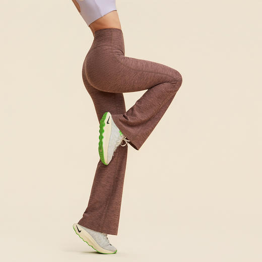 跃牌【禅语梵心】高腰显瘦云感雪花纱长裤修身防卷边瑜伽裤女CK3531 商品图2