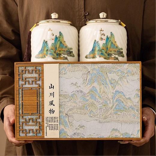 【双罐龙井绿茶礼盒】春茶陶瓷罐装 茶叶礼盒装送人家人朋友茶叶自己喝 商品图1