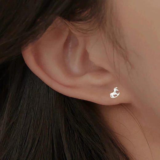 可爱小木马耳骨钉S925耳环-纪念日百货门店同款168247197 商品图3