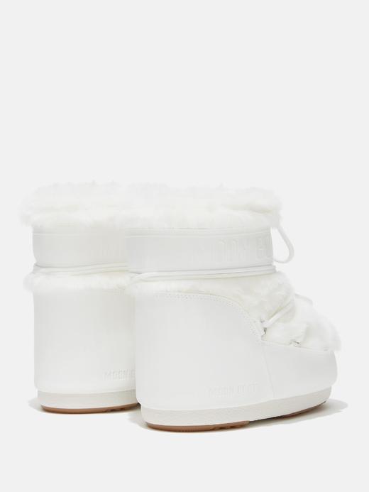 Moon Boot - Mb Icon Low Faux Fur - Optical White - 女装 - 雪地靴 - 亮白 商品图1