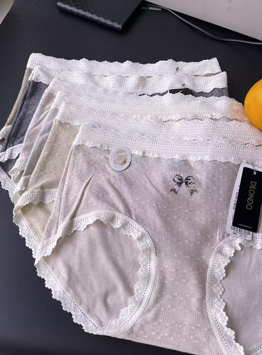 迪兰多提花棉蚕丝中腰内裤舒适透气高弹力1295144 商品图3