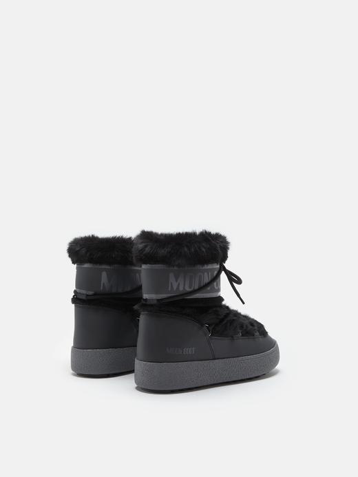 Moon Boot - Mb Ltrack Faux Fur Wp - Black - 女装 - 雪地靴 - 黑色 商品图1