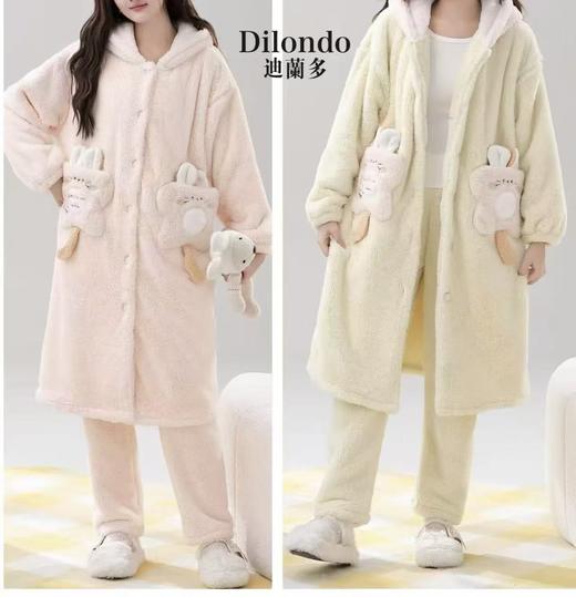 丝绵绒350克袍+裤子套装软糯舒适1415974 商品图0