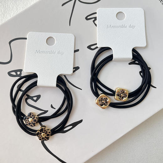 简约豹纹金属时尚对装皮筋-纪念日百货门店同款167949736 商品图0