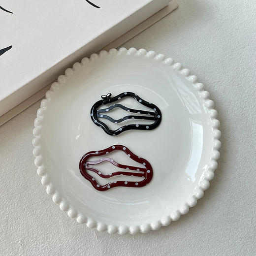 云朵滴油印花对装发夹-纪念日百货门店同款168243479 商品图3