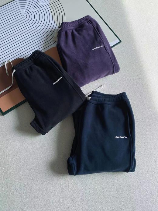 D121333秋冬新款松紧腰束脚奥粒绒休闲裤长裤 商品图1