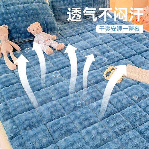 *【秒杀】【品牌直发】加倍生活 A类泡泡兔毛绒床垫 11色可选 学生宿舍床褥子家用软垫 商品图1