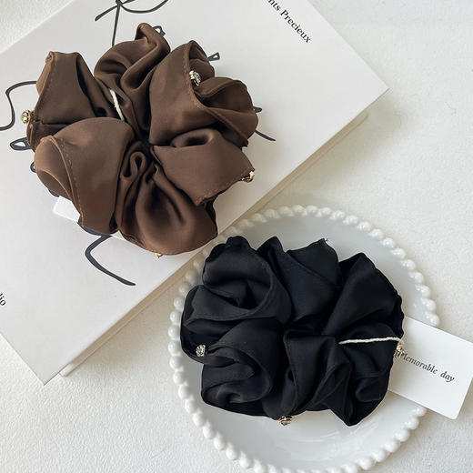 简约百搭缎面质感云朵发圈-纪念日百货门店同款167795474 商品图2