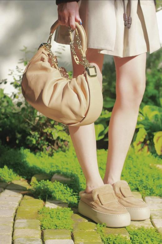 罗杰维维亚 穆勒毛毛鞋 本款穆勒毛毛鞋(DBG) 商品图5