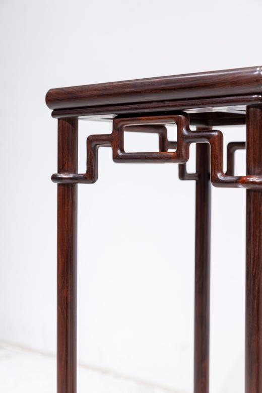 红桥红  家具严选  大红酸枝（交趾黄檀）【90 颐和园圆腿 花架】 商品图3
