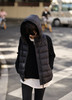 针织拼接90白鸭绒连帽运动风羽绒服 商品缩略图4