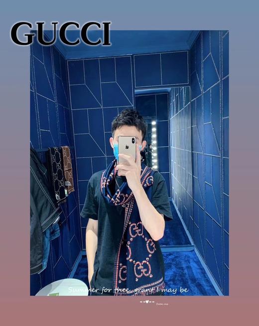 古驰 经典提花大G字母围巾（DSX） 商品图4