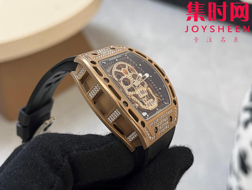 理查德米勒 RM052骷髅满天星 钻圈款 男士腕表 搭载定制一体手动上链机械机芯 商品图4