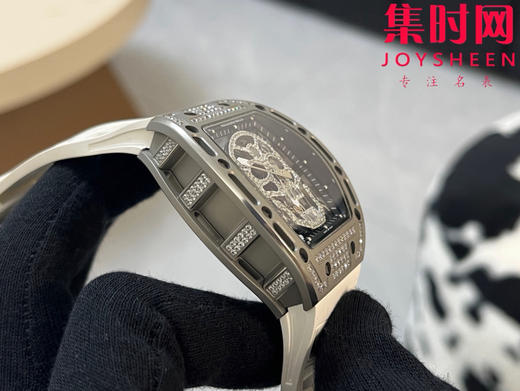 理查德米勒 RM052骷髅满天星 钻圈款 男士腕表 搭载定制一体手动上链机械机芯 商品图4