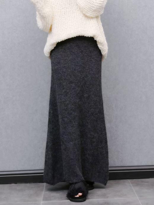 12.12【清仓】中灰针织长半裙-喜出 商品图1