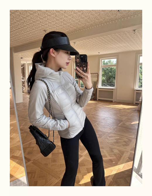 代工厂特价高端线轻薄修身带帽羊毛鹅绒服可内搭叠穿 商品图9