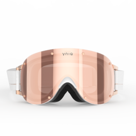 YNIQ - Model Four - White Rose Gold - 配件 - 护目镜 - 白色/玫瑰金