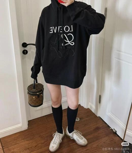 D121311秋冬新品中心字母拼色大logo连帽卫衣 商品图9