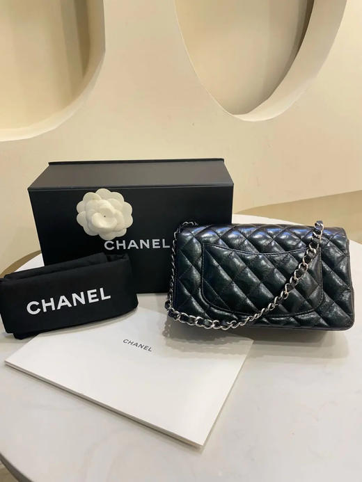 chanel CF 大mini 油蜡牛皮 菱格 芯片款 商品图3