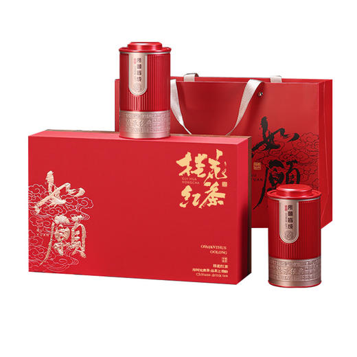 【桂花乌龙茶礼盒装】浓香型窖制桂花茶叶 节日伴手礼花茶秋冬养生茶 商品图6
