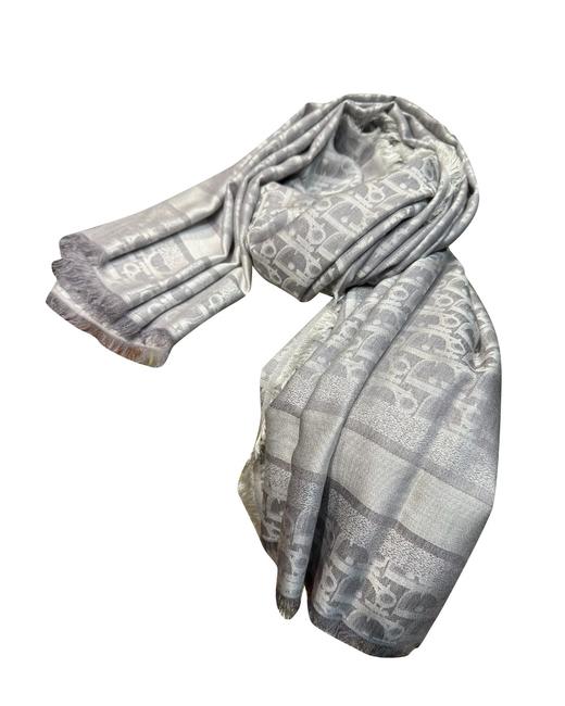 女款提花丝质羊毛大方巾围巾hu010 商品图1