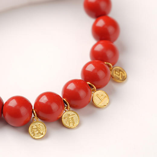 一念七宝 伸手来财 | 朱砂小叶紫檀猫爪手串 商品图2