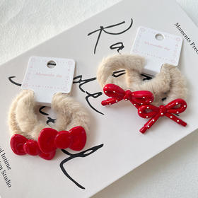 日常蝴蝶结毛毛发圈RT对扎-纪念日百货门店同款168243575