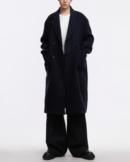 男款羊毛呢双排扣大衣la010 商品图3