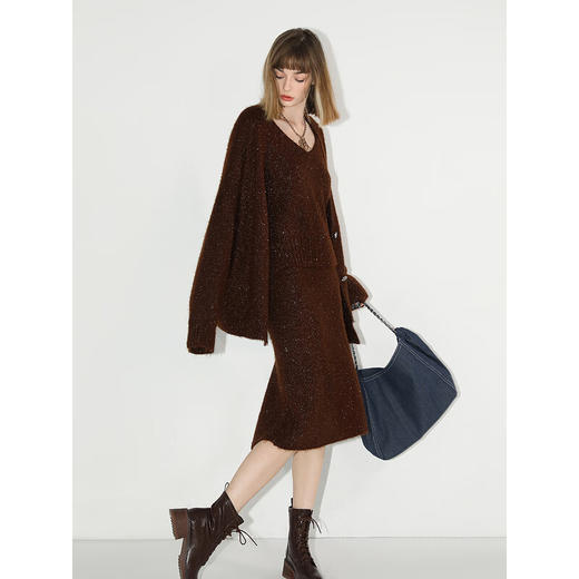 COCOBELLA[美拉德穿搭]细闪亮片针织衫开衫毛衣外套MZ189-5 商品图2