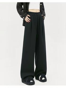 12.12【清仓】9535简约休闲裤阔腿裤-喜出