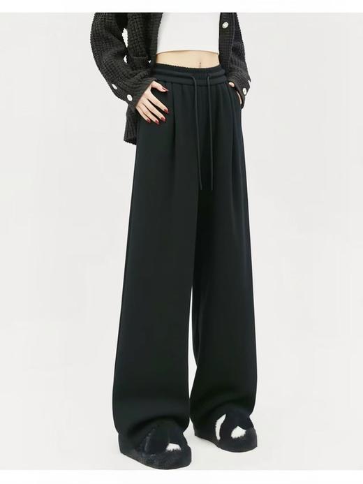 12.12【清仓】9535简约休闲裤阔腿裤-喜出 商品图0