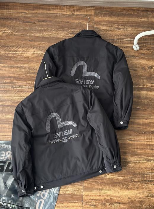 福神 2025冬季新品男士商标刺绣翻领加厚休闲通勤夹克外套 商品图1