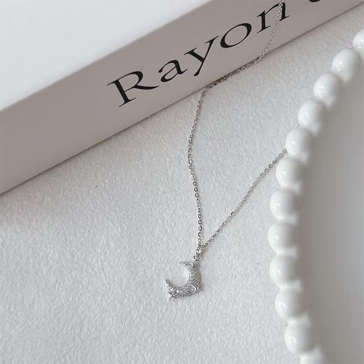 个性时尚贝母月亮项链女士S925项链-纪念日百货门店同款168247242 商品图3