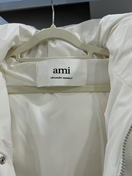 原厂 AMI连帽羽绒服宽松爱心刺绣字母 FW22 短款羽绒服 全新带吊 尺码XXS XS M 欧版 偏大2个码0399 商品图3