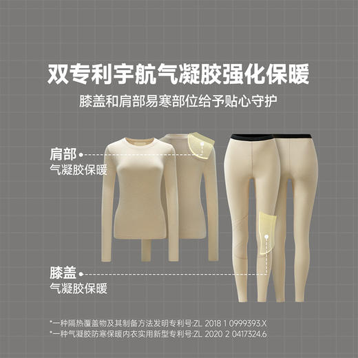 素湃Supield美利奴澳洲羊毛混纺保暖内衣套装吸湿排汗抗静电冬季 商品图2