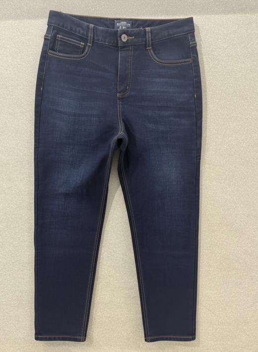 佐丹奴女装25年新款保暖绒底微直筒牛仔裤05415624 商品图0