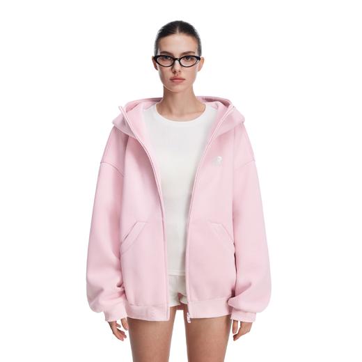 【限时7折】FDR官方店 460g高克重高领开衫空气层连帽卫衣外套男女春秋季上衣 商品图0