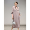 COCOBELLA迷雾粉人丝连衣裙女早秋宽松休闲衬衫裙FR3046-2 商品缩略图0