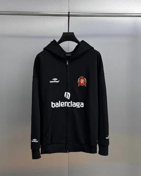 D121312新款01号球服刺绣LOGO拉链开衫连帽卫衣外套