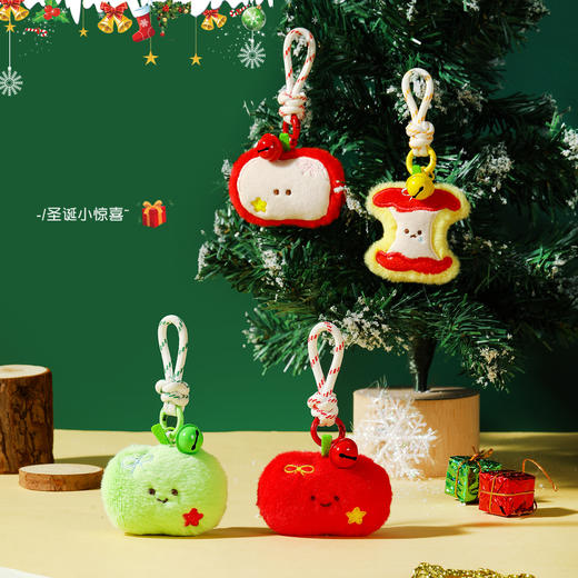 圣诞节礼物毛绒玩偶钥匙扣书包挂件可爱圣诞老人公仔 商品图2