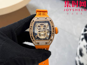 理查德米勒 RM052骷髅满天星 钻圈款 男士腕表 搭载定制一体手动上链机械机芯