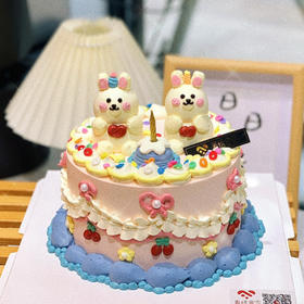小兔蛋糕（奶油霜提前2天预定）需自提