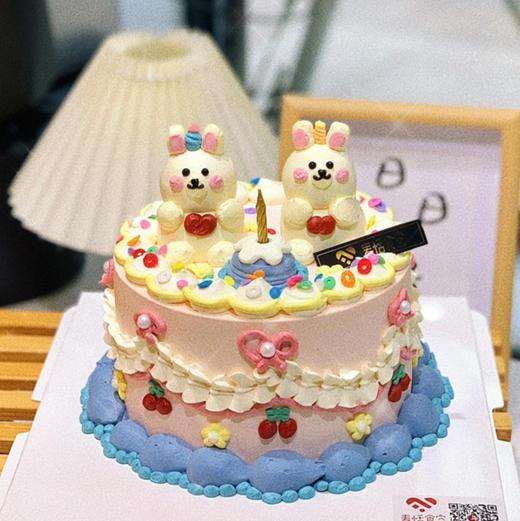 小兔蛋糕（奶油霜提前2天预定）需自提 商品图0