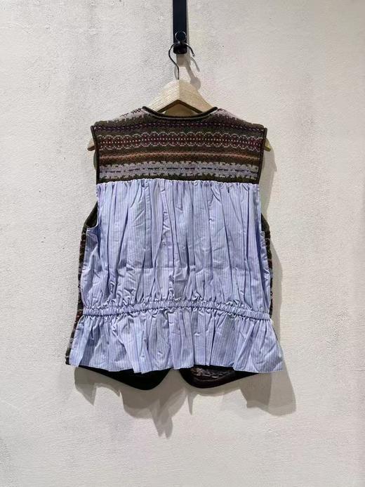 女款拼接提花针织背心开衫lv 商品图1