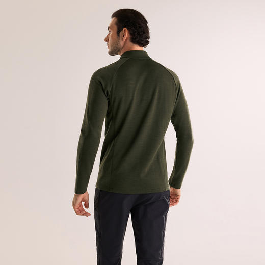 KAILAS凯乐石 XM3 男款半开胸立领美丽诺羊毛T恤 KG2537113 商品图4