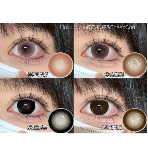 【店主实拍-新品半年抛】Sheepcon-水晶葡萄·冷矿水-多肉葡萄-蜜柚水-蜜露葡萄-芋圆葡萄·总直径14.5mm-着色14.3mm【半年抛 0-1000度 不含525/575】 商品图10