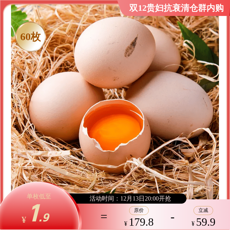 有机生态散养黑凤鸡 叶黄素土鸡蛋