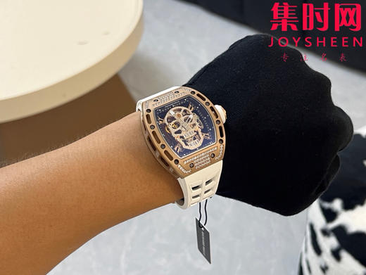 理查德米勒 RM052骷髅满天星 钻圈款 男士腕表 搭载定制一体手动上链机械机芯 商品图8